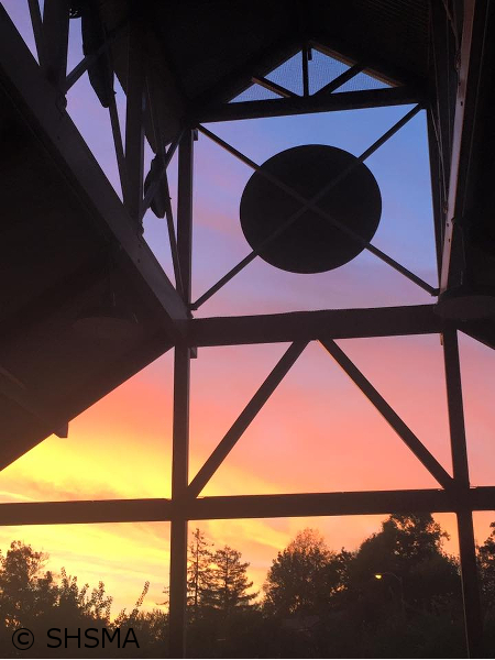 Beautiful sunrise over the Orchard Heritage Park Interpretive Exhibit Oct 23, 2015