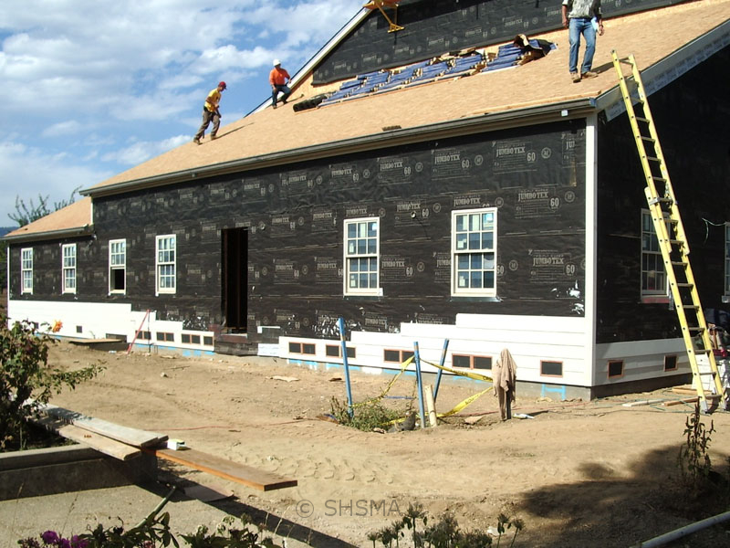 September 21, 2007 — Roof Installation Underway