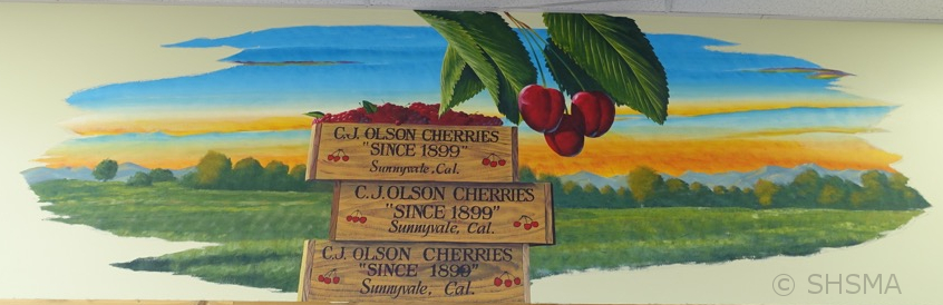 Trader Joe Mural, cherries