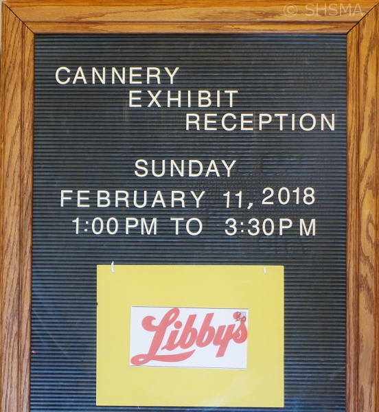Cannery Reception Sign in Musuem Lobby
