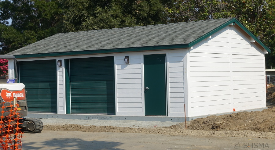 New Garage by the parking lot, August 21, 2018