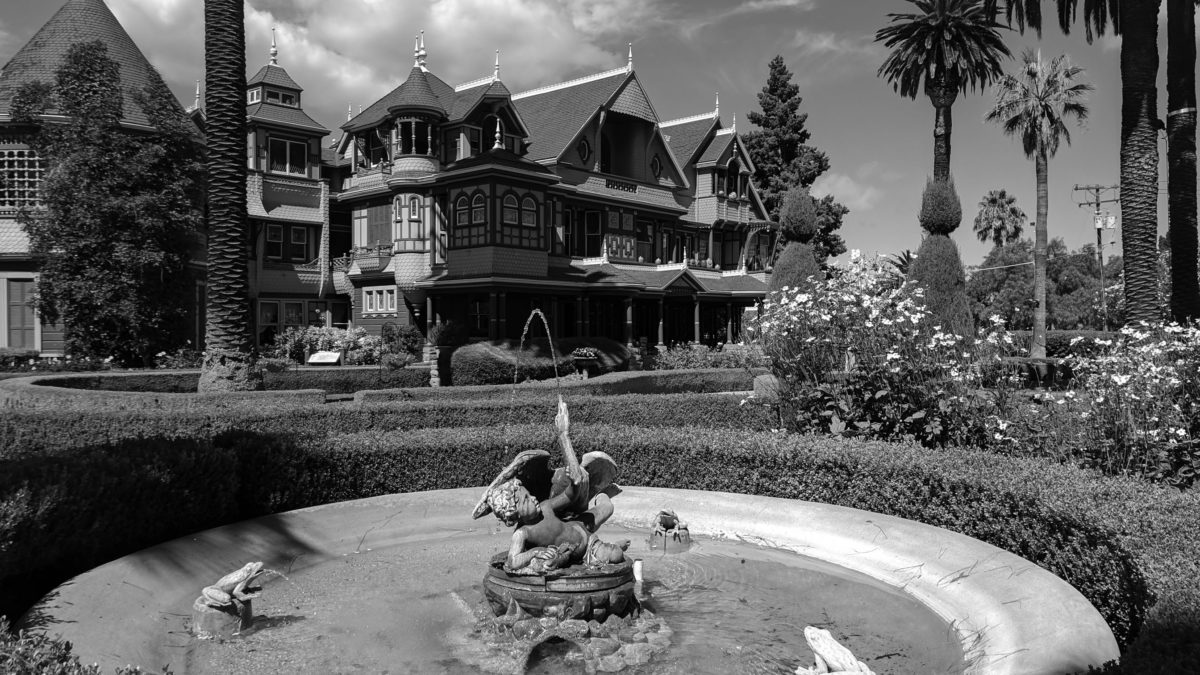The Winchester house, in all of its architectural splendor