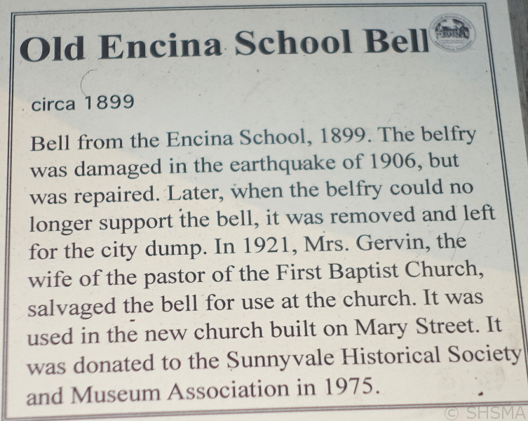 Encina School Bell Sign