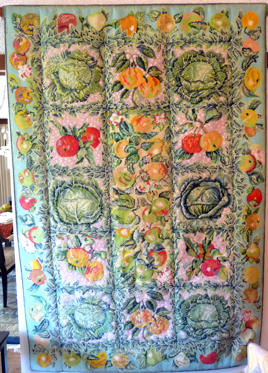 New Donation- Needle Point Tapestry - Sunnyvale Heritage Park Museum