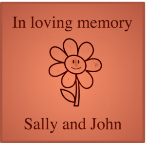 Mock up of tile memorial